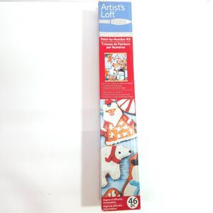 Artist's Loft Paint-by-Number Kit Christmas Cookies Display Hanger 16x20 46 Pc